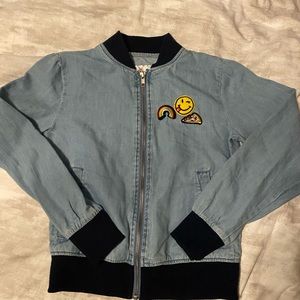Beautiful justice Jean jacket styled sweater